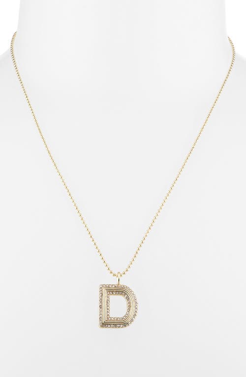 Baublebar Arianna Initial Pendant Necklace In Gold