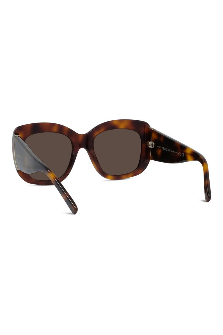 Bold 53mm Gradient Butterfly Sunglasses, Alternate, color, BLONDE HAVANA / BROWN