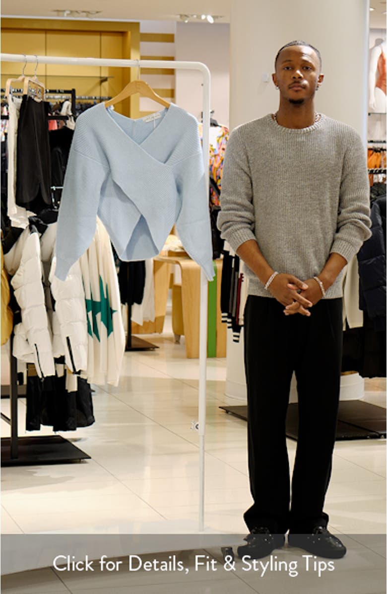 Langton Wrap Crop Sweater, sales video thumbnail