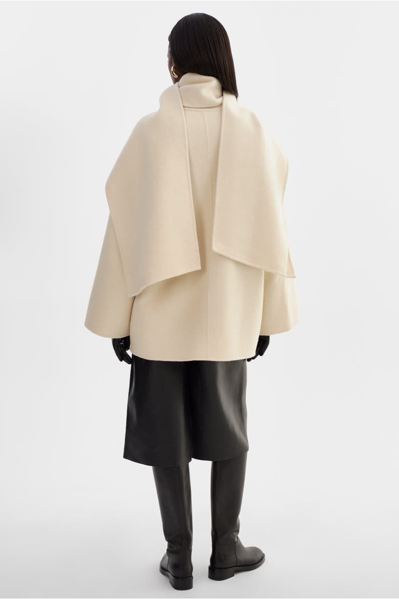 ANCA | Wool Scarf Jacket, Alternate, color, Winter White