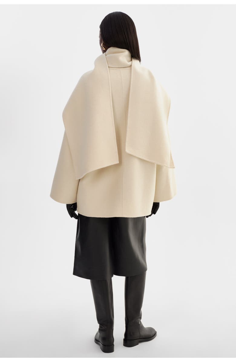 LAMARQUE ANCA | Wool Scarf Jacket, Alternate, color, Winter White