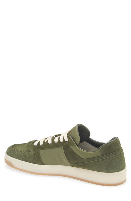 Prada Downtown Low Top Sneaker In Green