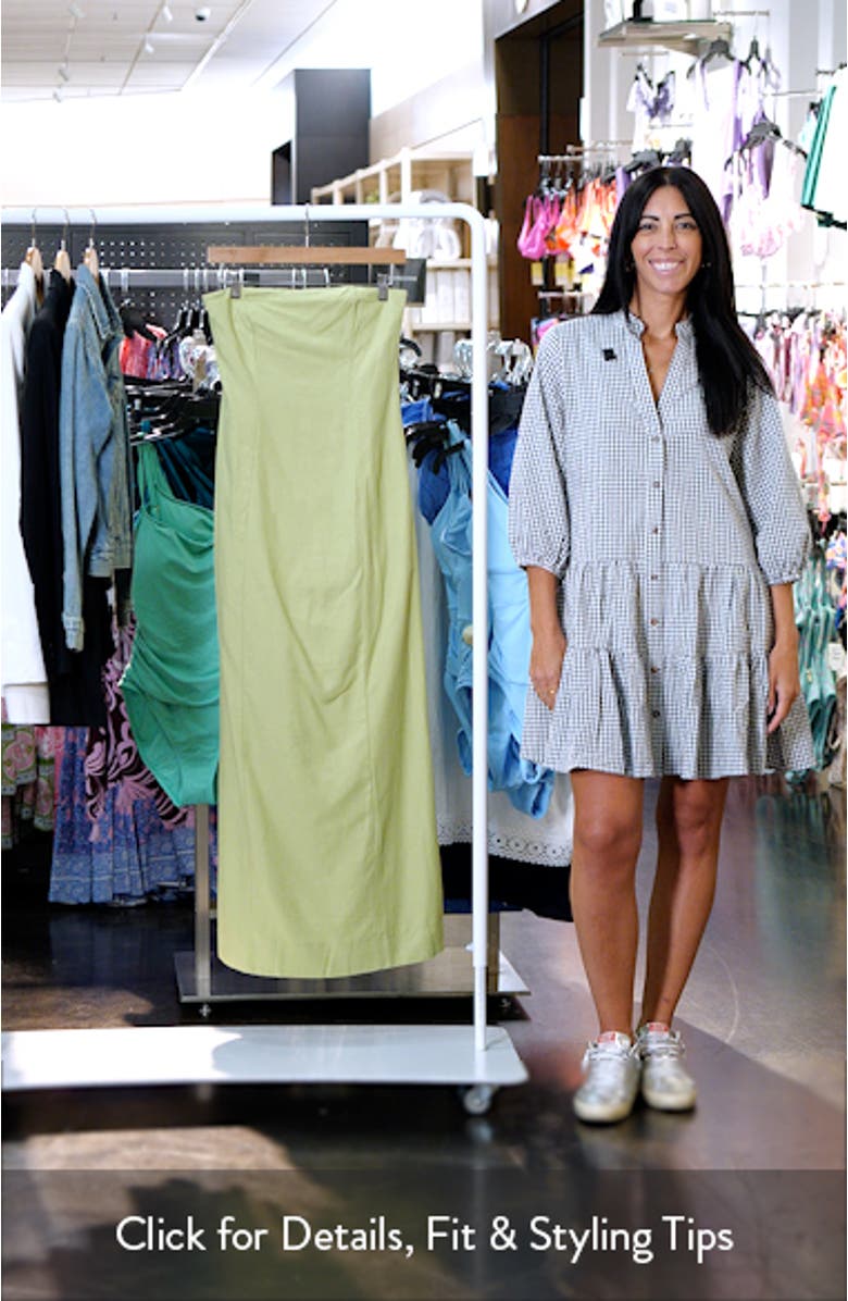 Seamed Bandeau Maxi Dress, sales video thumbnail