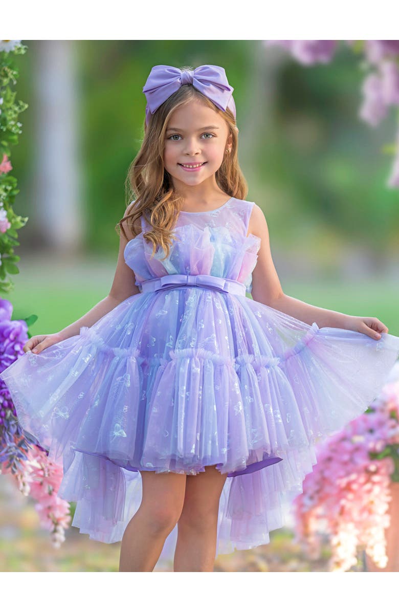 Mia Belle Girls Pirouetting Cute Tulle Tutu Dress, Alternate, color, Purple