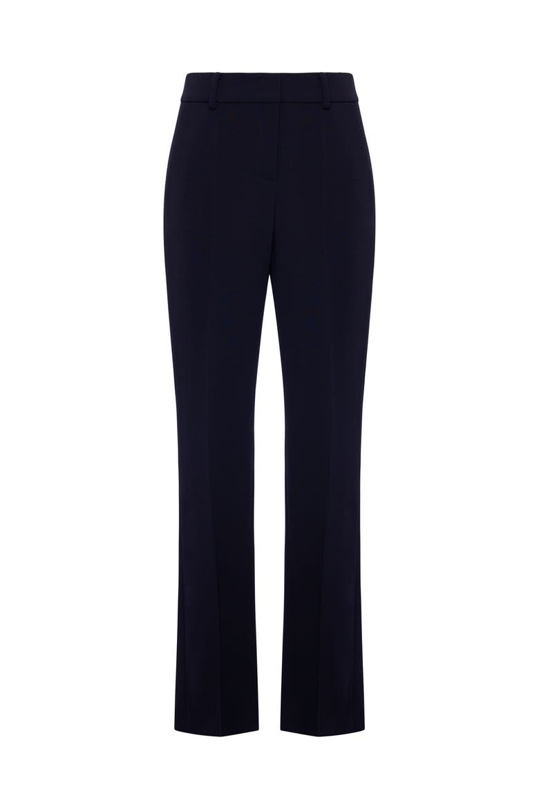 Wool Twill Bootleg Pants, Main, color, Blue