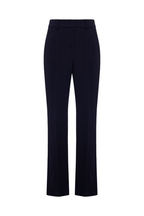 Wool Twill Bootleg Pants