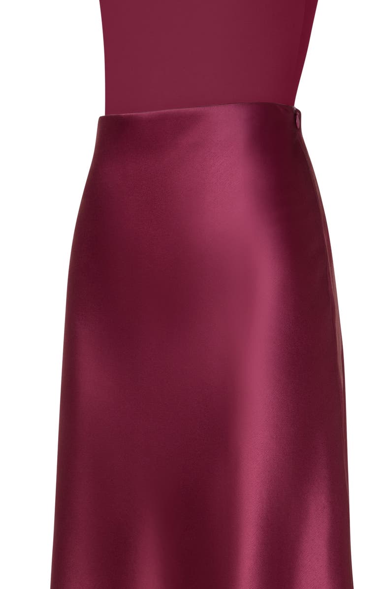 Akris punto Satin A-Line Skirt, Alternate, color,