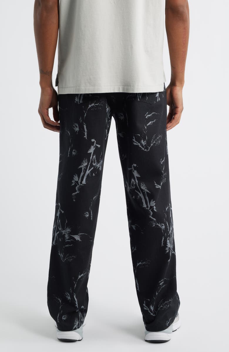 SANTO STUDIO Hunter Lawrence Edition - Flower Pattern Milano Pants, Alternate, color, Black