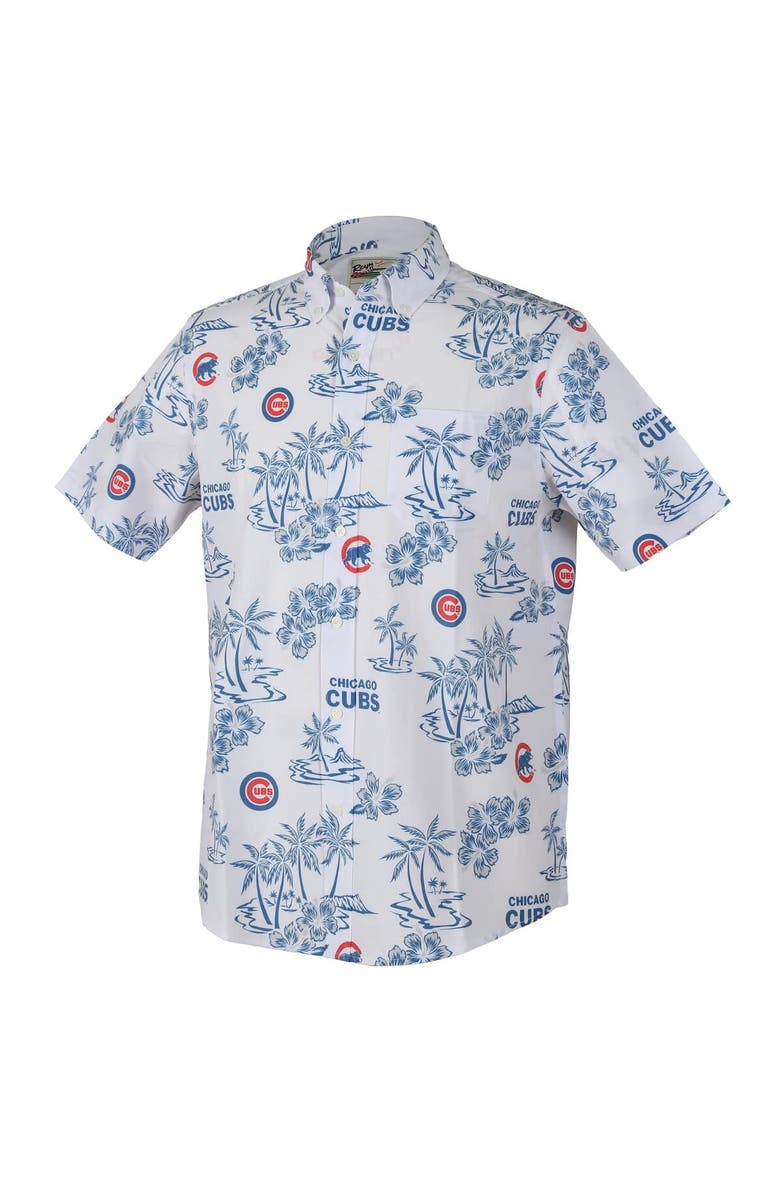 Reyn Spooner Men's Reyn Spooner  White Chicago Cubs Kekai Performance Button-Up Top, Alternate, color, 