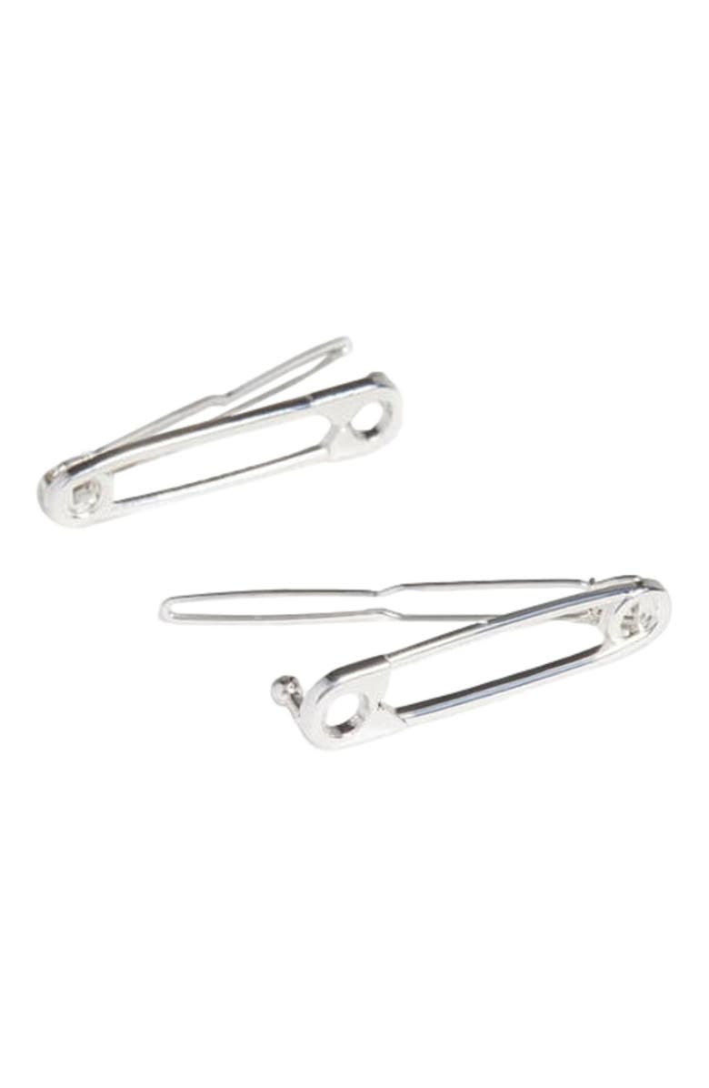 NUME Safety Pin Hair Clip, Alternate, color, Silver