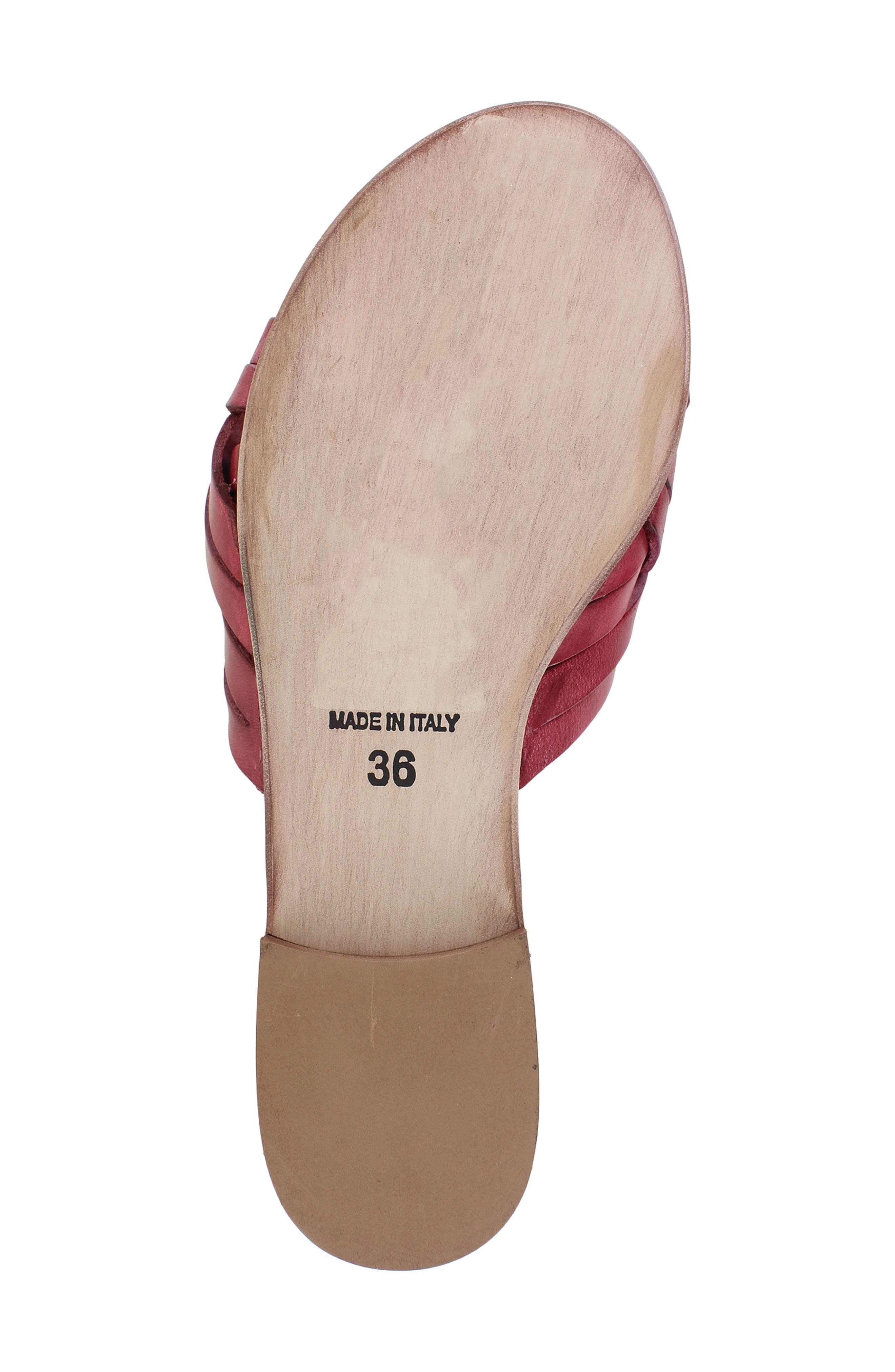 Arutzy Slide Sandal, Alternate, color, WINE LEATHER