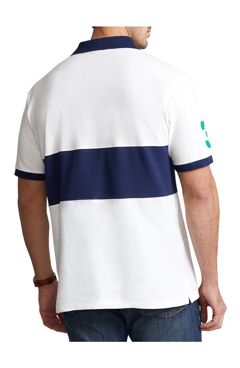 Polo Ralph Lauren Big & Tall Big Pony Mesh Polo Shirt, Alternate, color, White Multi