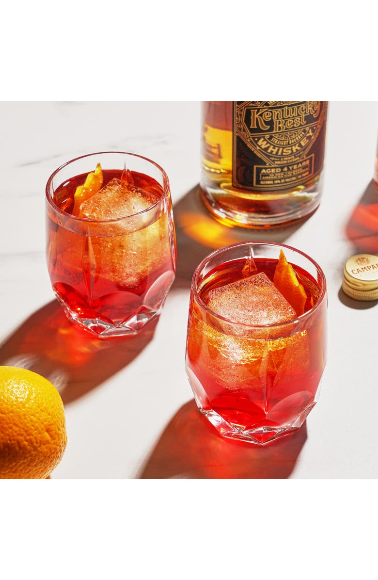 Viski Reserve Bruno Crystal Cocktail Glasses Set of 2, Alternate, color, Clear