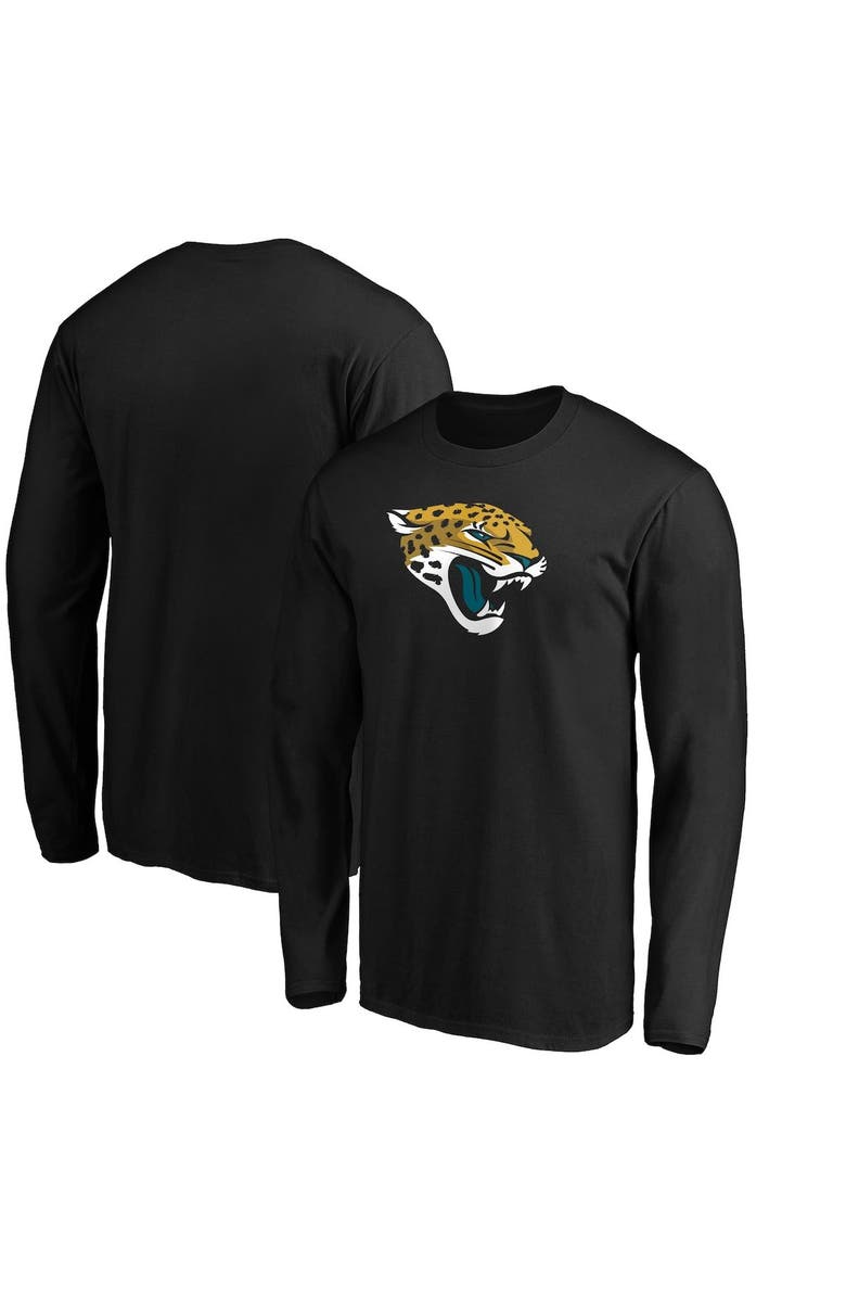 FANATICS Men's Fanatics Branded Black Jacksonville Jaguars Big & Tall Primary Team Logo Long Sleeve T-Shirt, Main, color, 
