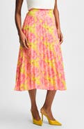 Isaac Mizrahi New York Pleated Midi Skirt