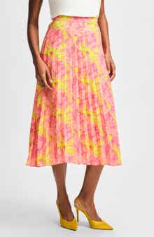 Isaac Mizrahi New York Pleated Midi Skirt