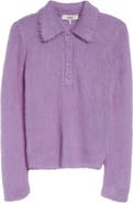 Chloé Brushed Alpaca Blend Polo Sweater
