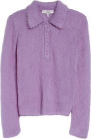 Chloé Brushed Alpaca Blend Polo Sweater