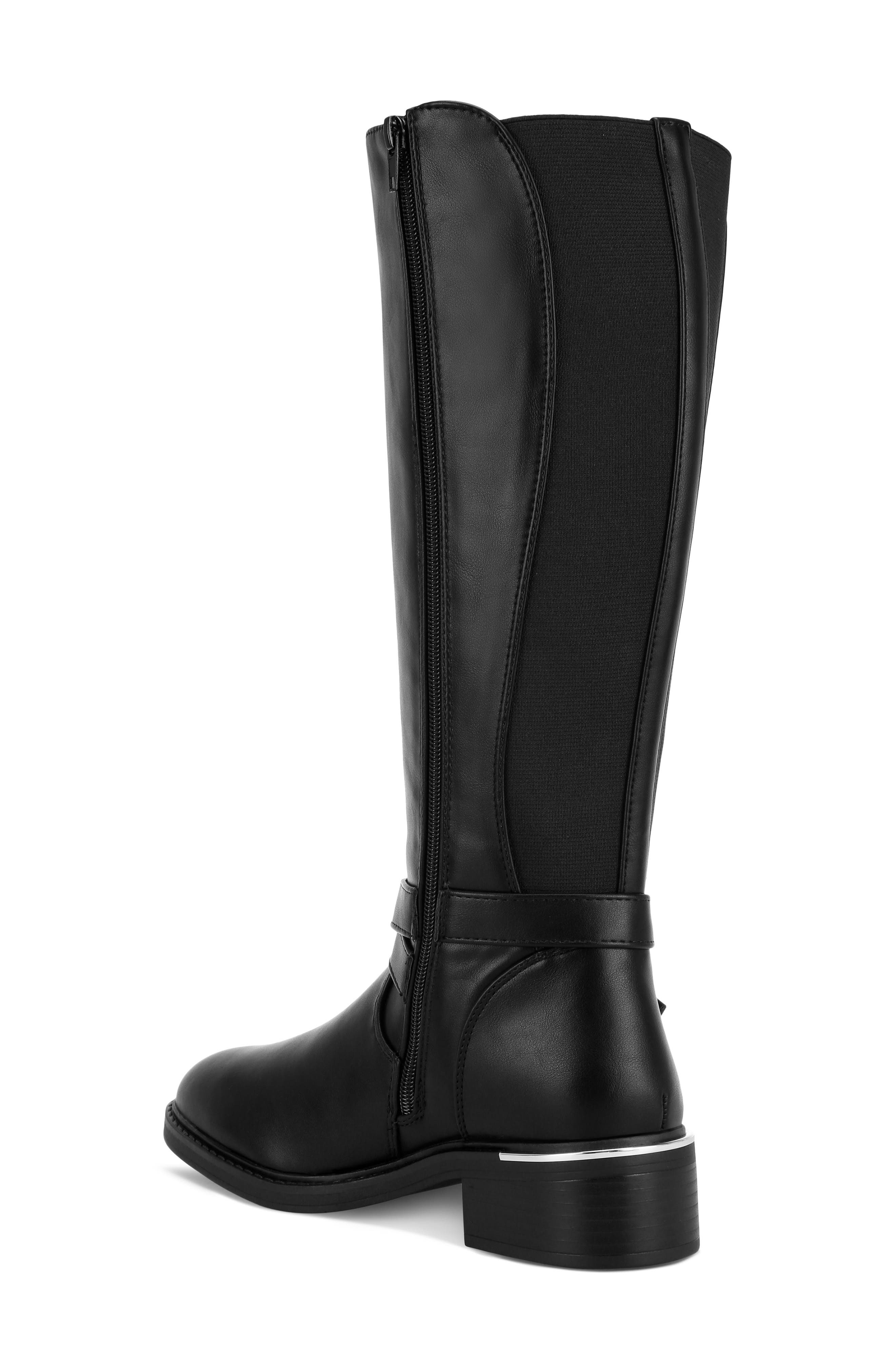 Euphemia Leather Knee High Boot, Alternate, color, BLACK SMOOTH