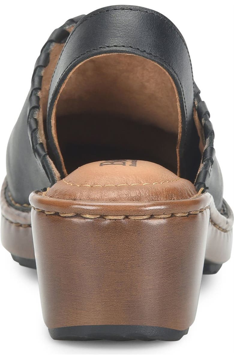 Børn Telly Slingback Clog, Alternate, color, Black Leather