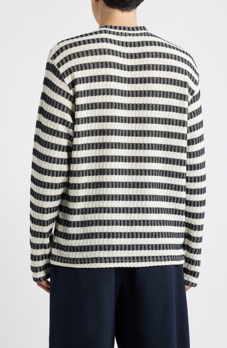 KROST Stripe Knit Long Sleeve T-Shirt, Alternate, color, Black/ White Multi