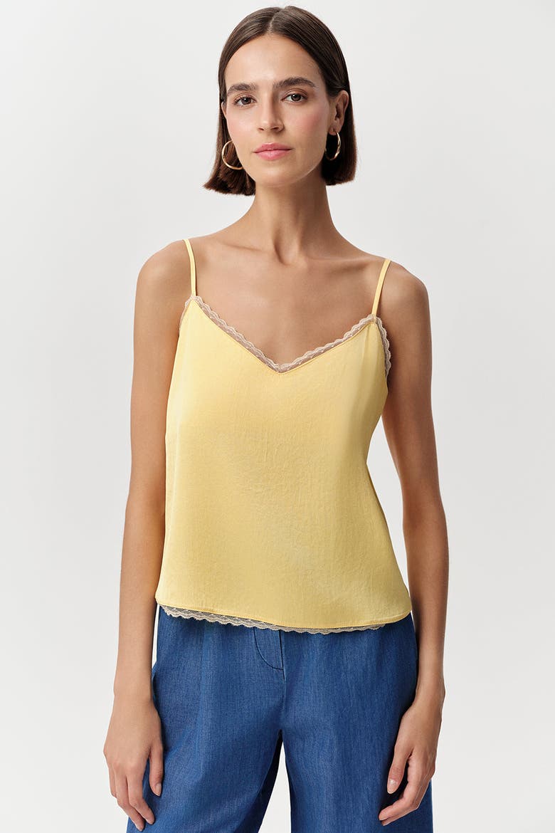 Tammy Spaghetti Straps  Blouse, Alternate, color, Yellow