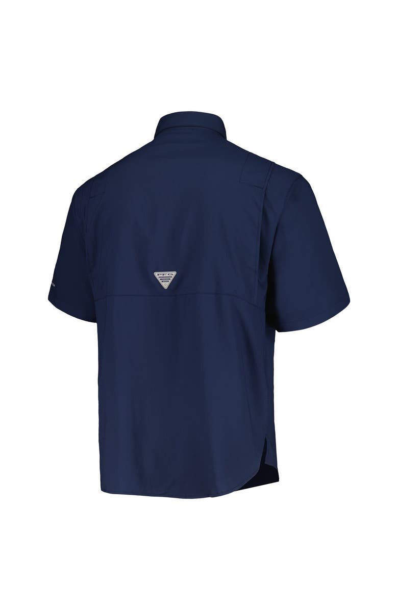 Columbia Men's Columbia Navy Atlanta Braves Tamiami Omni-Shade Button-Down Shirt, Alternate, color,