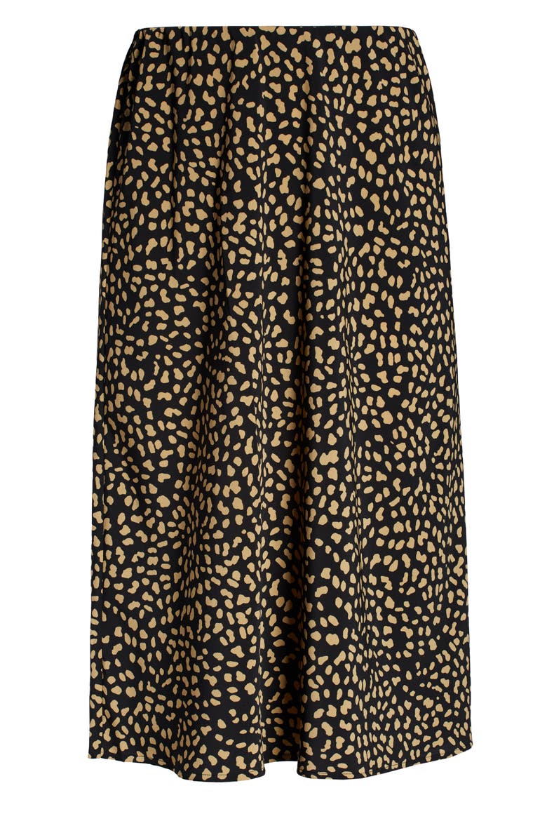 Midi Skirt, Alternate, color, BLACK MODERN SPOTS