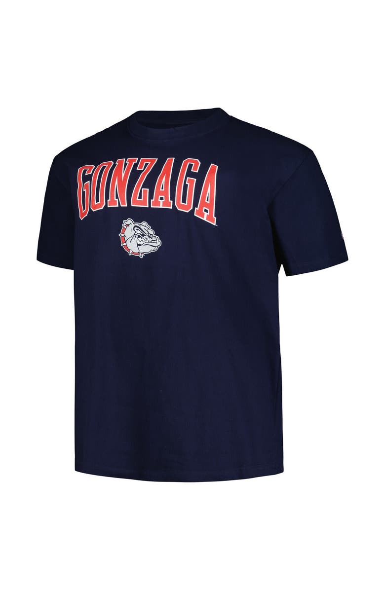 Champion Men's Champion Navy Gonzaga Bulldogs Big & Tall Arch Over Logo T-Shirt, Alternate, color, 