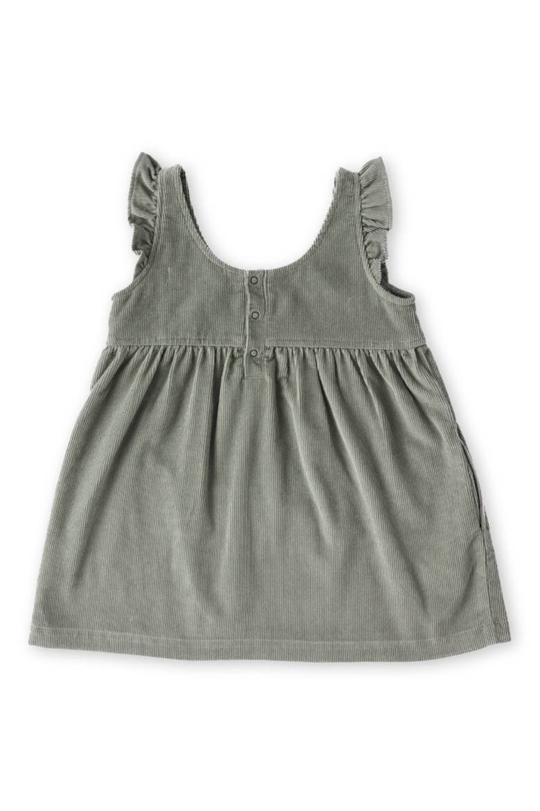 Organic Cotton Corduroy Pinafore Dress, Alternate, color, SAGE