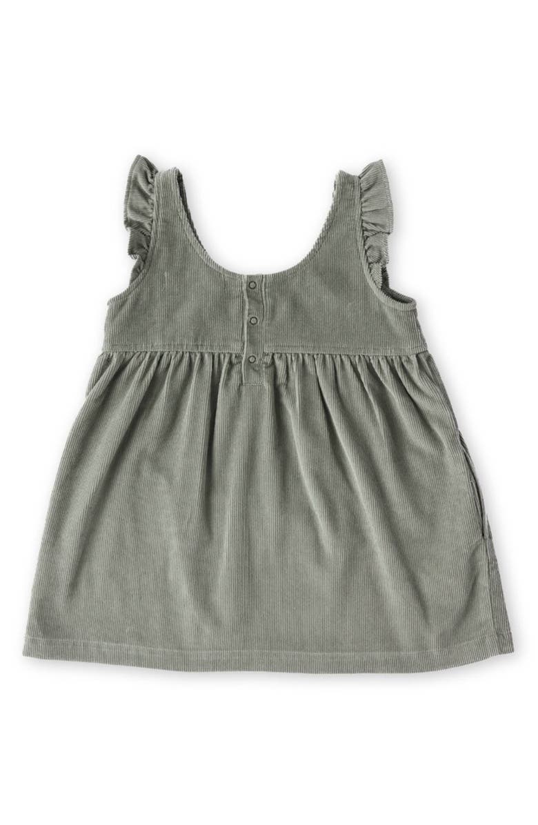 Pehr Organic Cotton Corduroy Pinafore Dress, Alternate, color, Sage