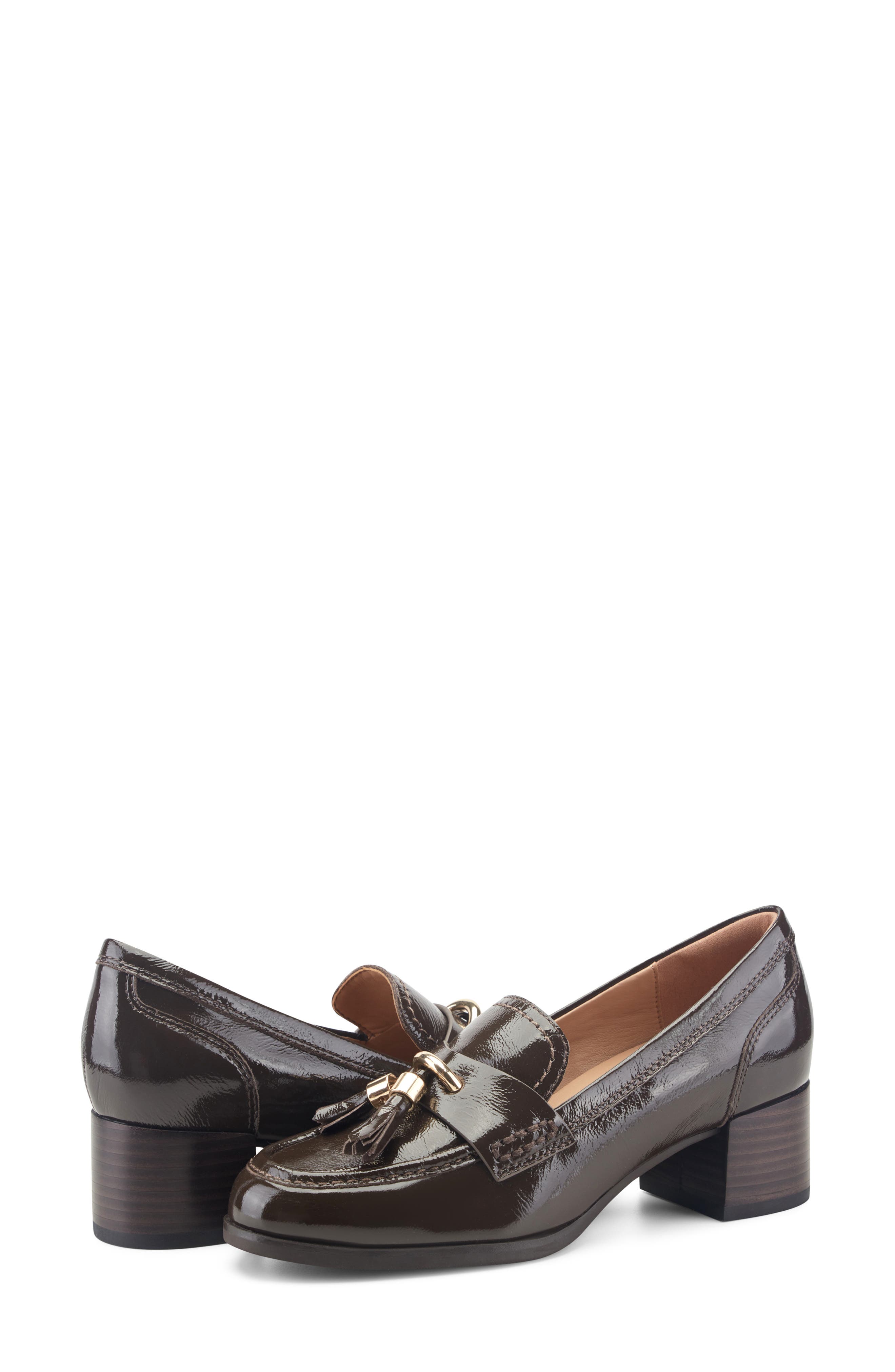 Irelyn Loafer Pump, Alternate, color, DARK BROWN