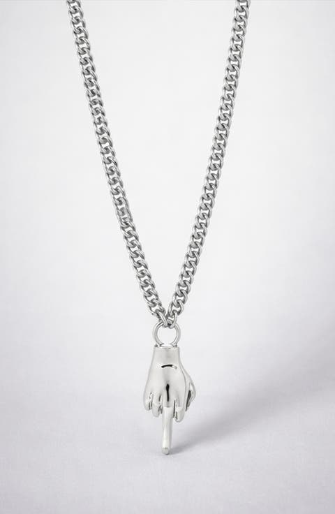 Attitude Necklace in Silver