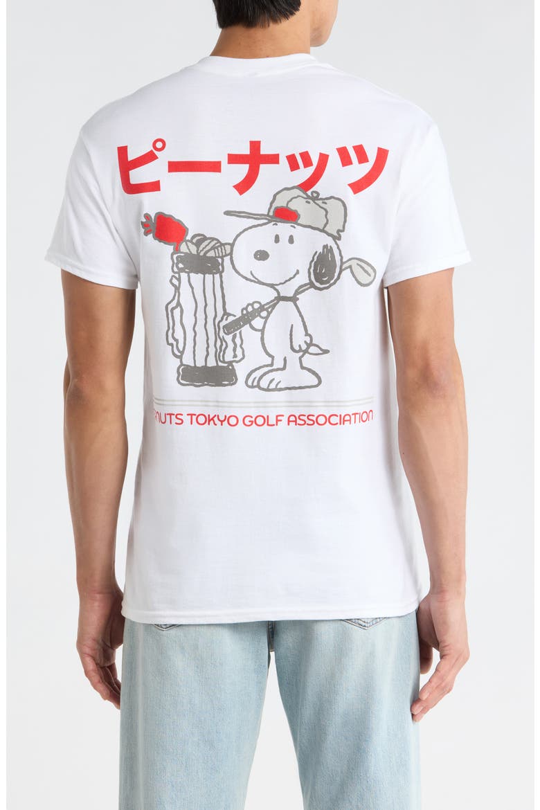 Peanuts® Tokyo Golf Cotton Graphic T-Shirt, Alternate, color, WHITE