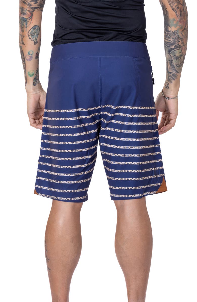 VAST Elements Micro Stripe II Stretch Board Shorts, Alternate, color, Navy Multi