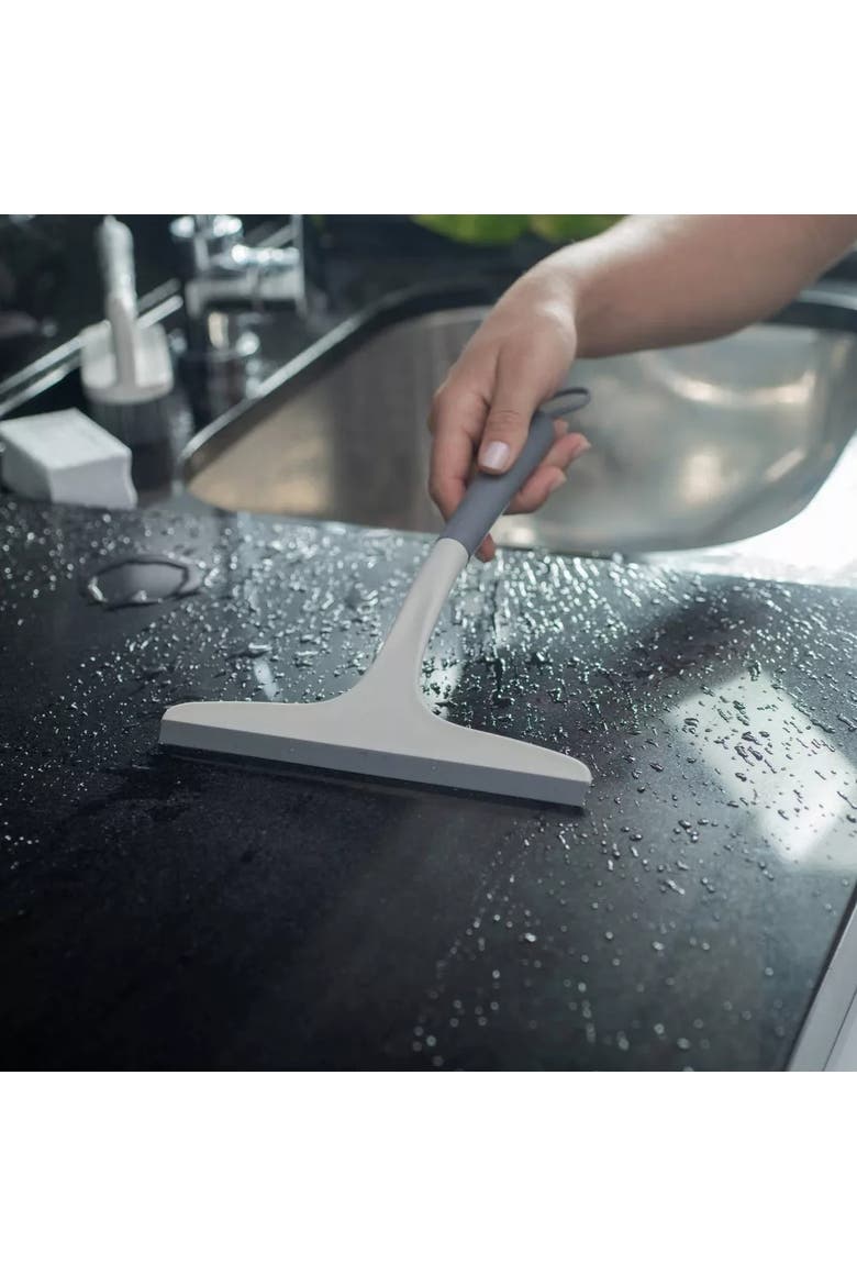 Lightweight Ergonomic Silicone Window Squeegee, Alternate, color, White