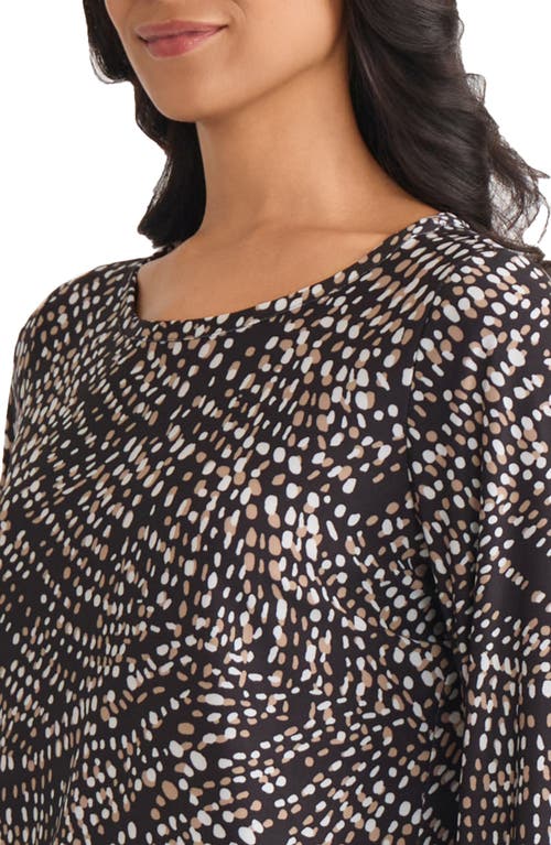 Jones New York Scattered Dot Top In Black