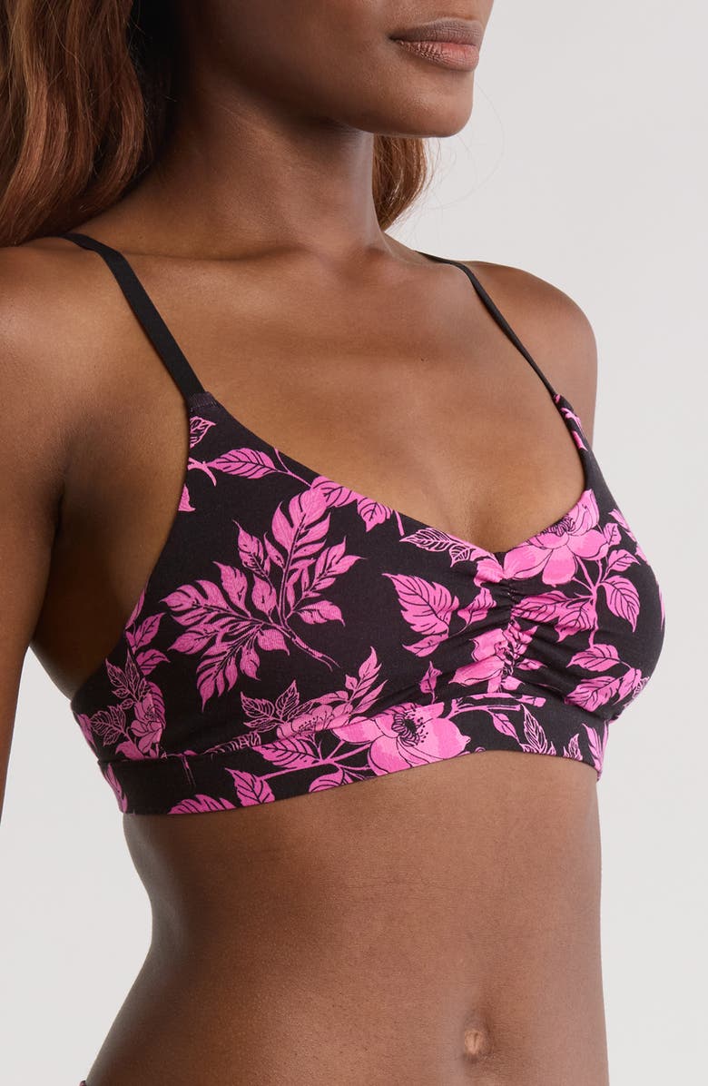 MeUndies FeelFree Bra, Alternate, color, Pink Bloom