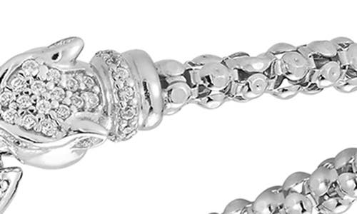 Shop Chloe & Madison Chloe And Madison Panther Bracelet In Silver