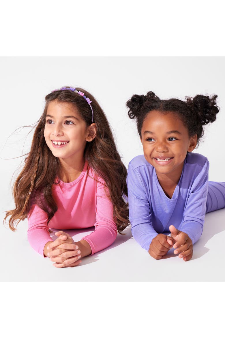 Kids' Bubblegum Pink Set of 2 Piece Pajamas, Alternate, color, Bubblegum Pink