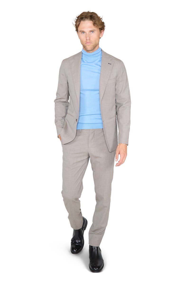 Lords of Harlech Judd Half Lined Tailored Wool Blazer, Alternate, color, Oak Brown