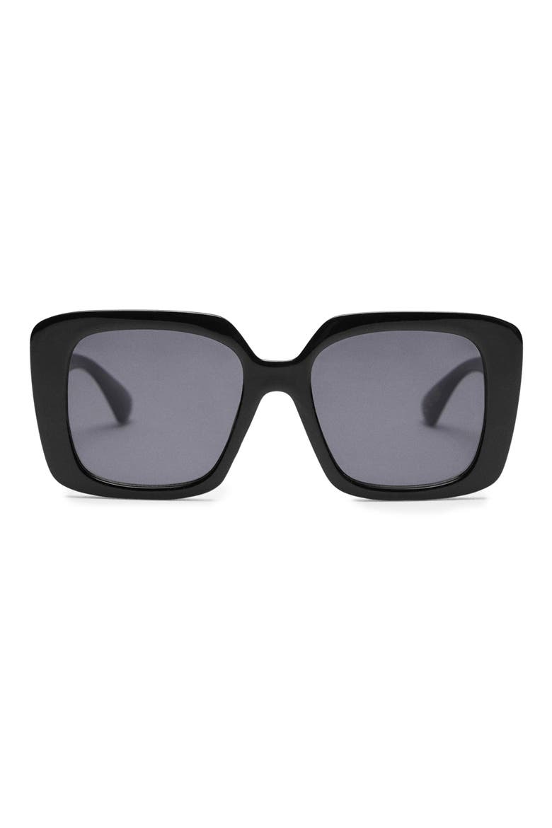 Square Sunglasses, Main, color, BLACK