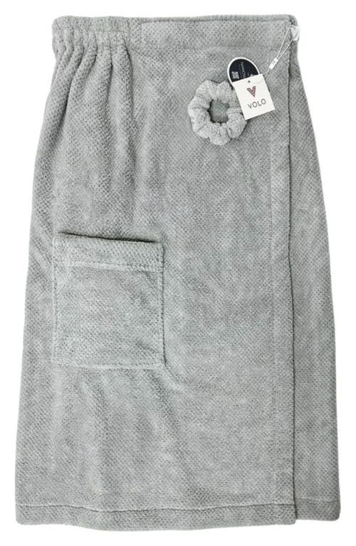 Volo Spa Wrap & Scrunchie Set $74 Value In Gray