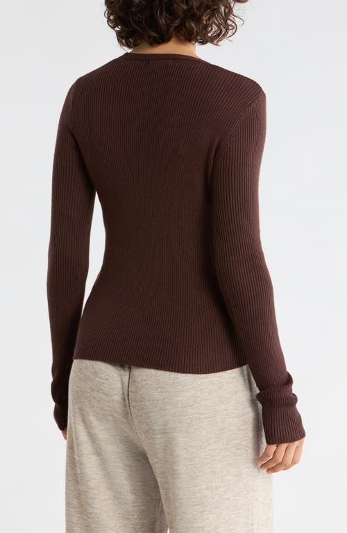 Max Studio V-neck Cardigan V-neck Cardigan In Brown