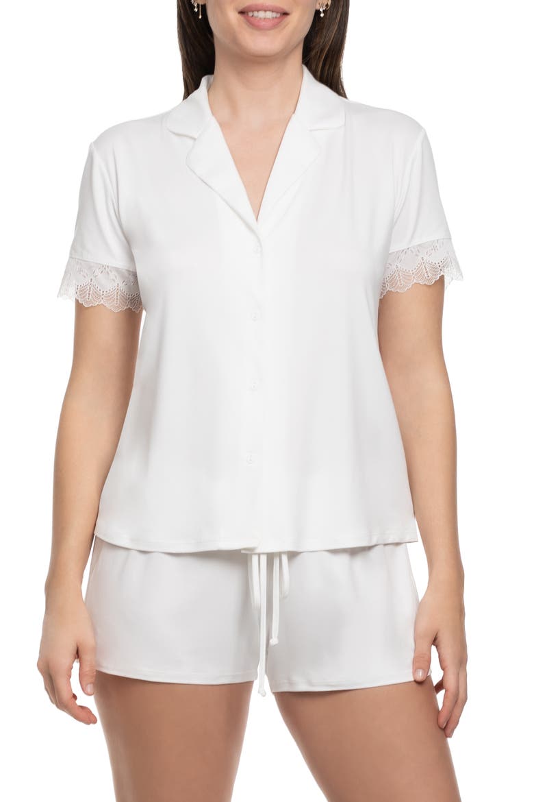Sevilla Short Pajamas, Main, color, IVORY