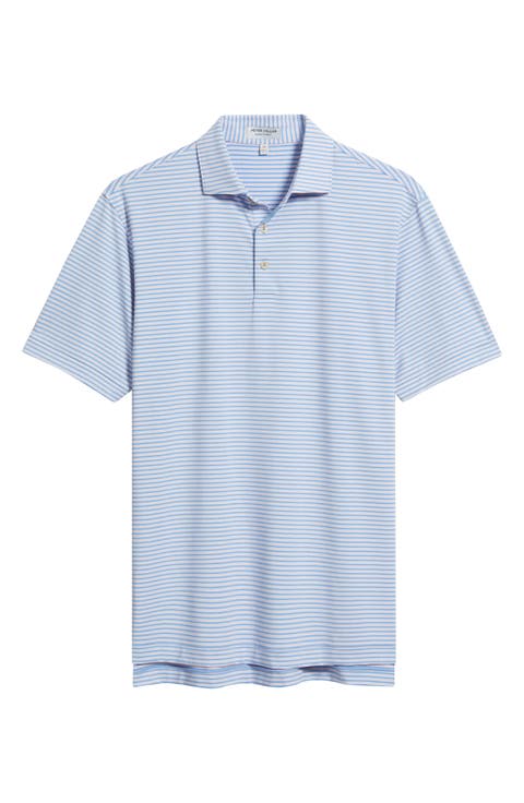 Owens Stripe Performance Jersey Golf Polo