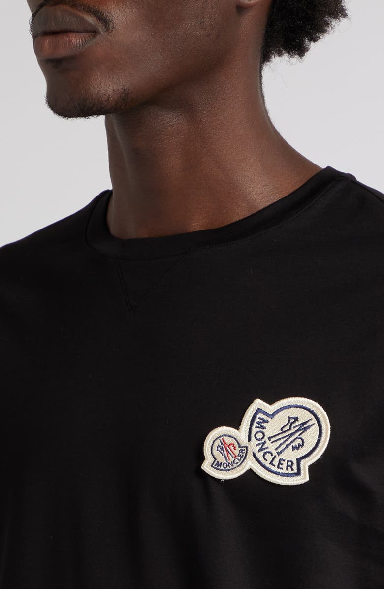 Moncler Double Logo Patch T-Shirt, Alternate, color, 