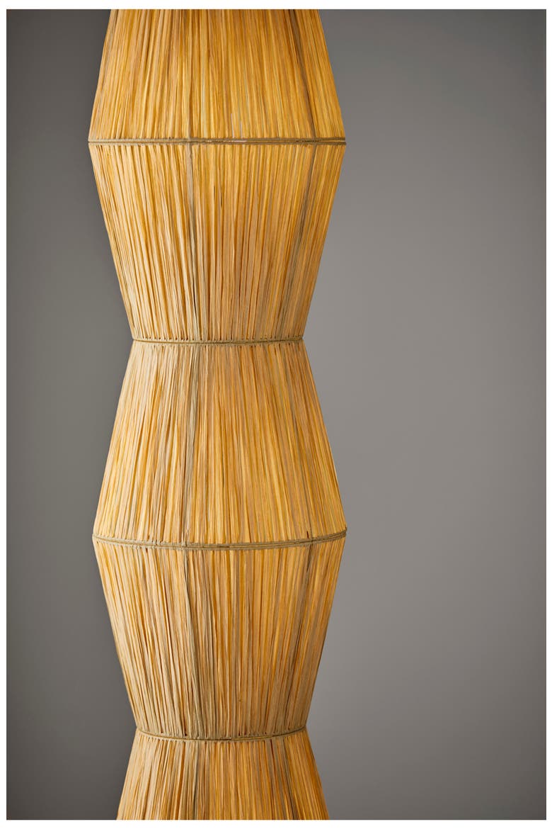 Renata Paper Lantern Floor Lamp, Alternate, color, BROWN