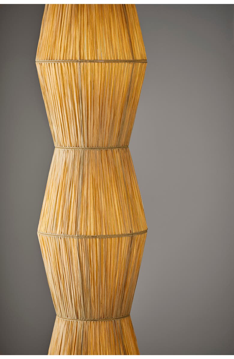 ADESSO LIGHTING Renata Paper Lantern Floor Lamp, Alternate, color, Brown