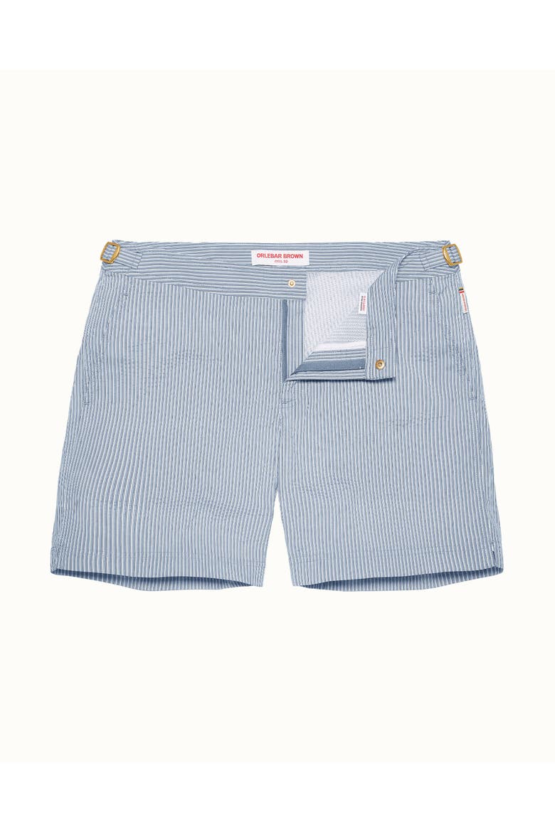 Bulldog Tailored-Fit Swim Shorts, Main, color, Wave Blue